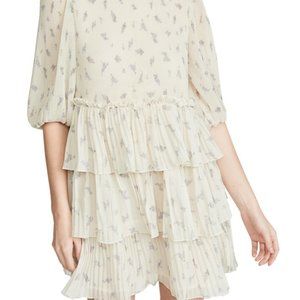 GANNI Short Balloon Sleeve Dress NWT
